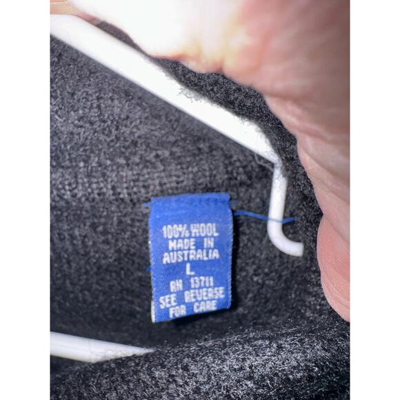 Vintage Karen Scott cardigan 100% Wool Wooden Toggle made Australia size large - Picture 11 of 16